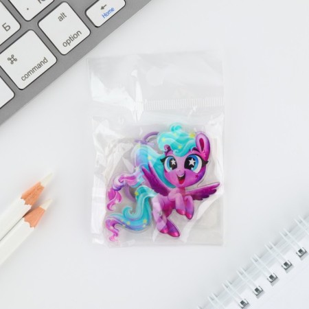Acrylic keychain "Milash" with carbine, 5.2 x 5.5 cm-4