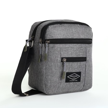 Male bag, gray color-1