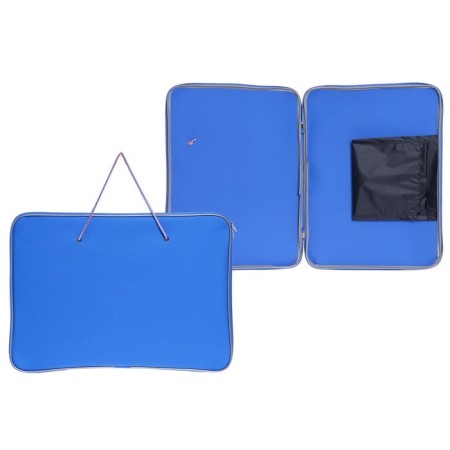 Folder for drawings and drawings A3, 470 x 340 x 20 mm, with handles textile "creativity", with a pocket