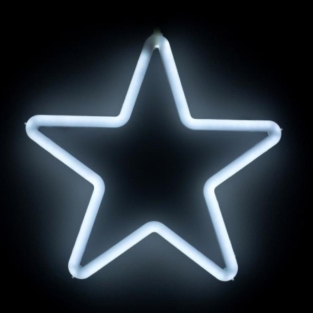 LED figure "Star" 28 cm, plastic, 220 V, glow of white