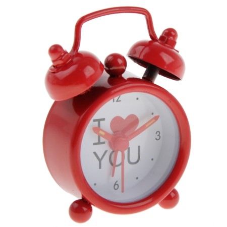 An alarm clock "I love you", d-4 cm, red-1