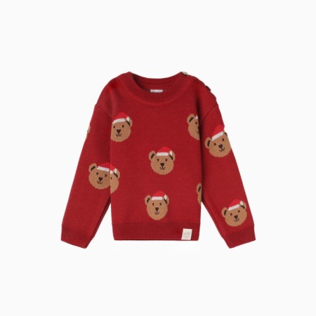 New Year. Jumper knitted baby I "New Year cubs" growth 80-86 cm
