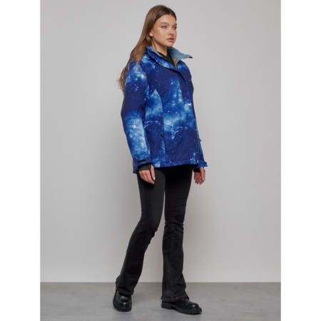 Ski jacket female, size 58, dark blue color-13