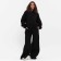Women's costume (sweatshirt/trousers) is launched, black color, rr m (44-46)