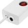 Luazon Lighting network filter, 5 outlets, 5 m, 2200 W, 3x0.75 mm2, 10 A, 220 V, with a fuse, white