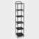 Six -haired floor rack 29 × 29 × 158.5 cm, black color
