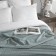 The blanket was valid, the size is 220x240 cm, the color is mint
