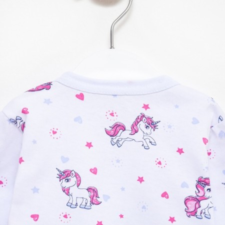 Combineson children, white/pink color, height 80 cm-1