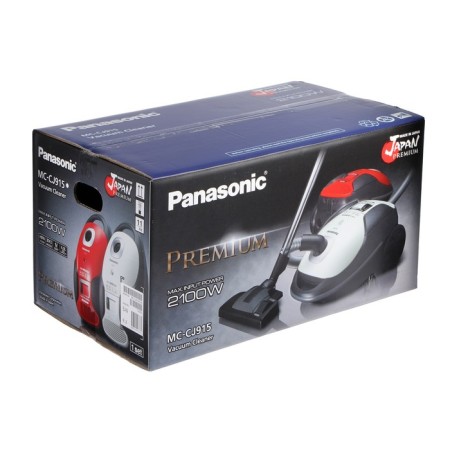 Vacuum cleaner Panasonic MC-CJ915W, bag, 2100 watts, 6 l, 63 dB, cord 5 m, white-17
