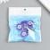 Handle for the casket Metal "Violet Crystal" silver 2.6x2.6x2.4 cm