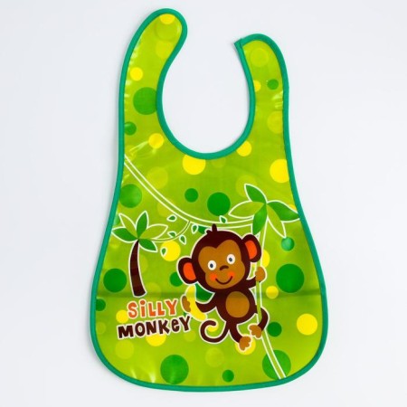 Blory for feeding waterproof on Velcro, for a boy, with a pocket, mix-12