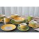 Board ceramic dining shares "sunflower", d = 27 cm, green color