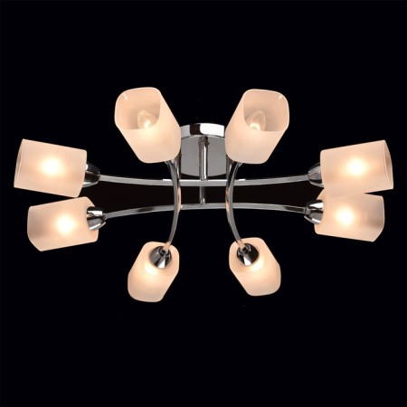 Ceiling Ceiling "Olympia", 8x60W E14, chrome 68x68x16 cm-1