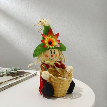 Flower stand, 1 pot, d = 7.5 cm, h = 7.5 cm, mix, “scarecrow”, greengo-1