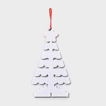 Decorative decoration (suspension) "New Year tree" 40x22.5 cm-4