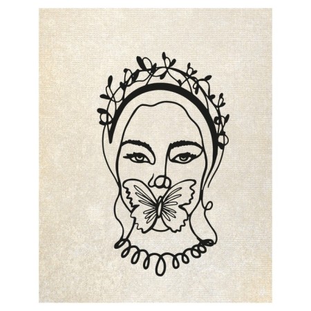 Pillow Cut "Kiss butterflies, decorative, size 16x45 cm-1