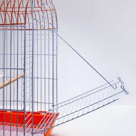 BD-3/1O bird cage, opening roof, 47.5 x 37 x 70 cm, orange-7