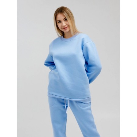 Women's sweam with a comb, size 56, blue color-10