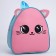 Baby backpack for girls embroidery "Kitik", rn. 23x20.5cm