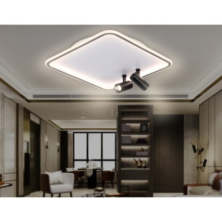 LED ceiling LED with Ambrella Light, Linetech, FL5115, LED, 97 W, 7275LUM, 3000-6400K, Black, Black-9