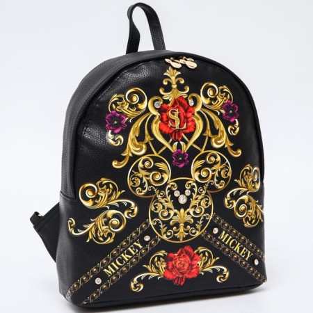 Open -leather backpack, 24 cm x 8 cm x 36 cm "beauty", Mickey Mouse