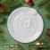 New Year's dosteen plate "Cute snakes", d = 19 cm, ceramics, white color