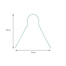 Support for colors h = 54 cm, d = 27 cm, metal