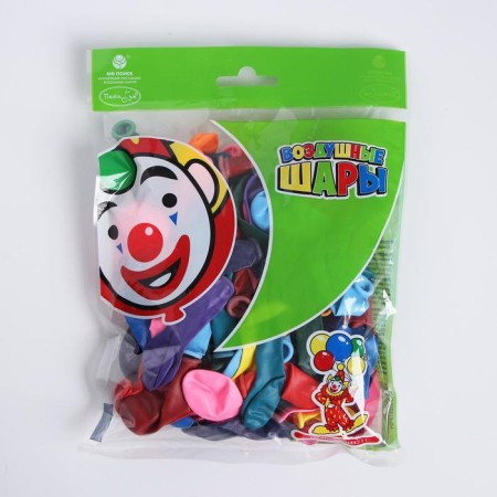 Shar Latex 5 ", water bombs, decorator and pastel, set of 100 pcs., Mix-1