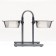 Adjustable multi -level stand 40 cm with 2 bowls of 4 liters