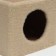 Animal house, with a clawe and shelf, jute, 32 x 32 x 64, beige