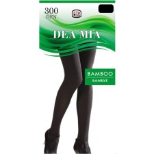 Колготки женские DEA MIA BAMBOO 300 ден цвет чёрный, р-р 4