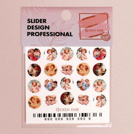 Slider - nail design "Angels", multi -colored-1