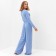 Female set (longshit, trousers) minku: Home Collection Blue Color, Rr. 46