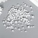Decor for creativity plastic "Balls. White mother-of-pearl" d = 3-8 mm, set 10 grams