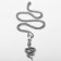 New Year! Symbol of the year 2025! Snake chain Ground, Black Silver Color
