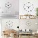 Walls Wall Interior, 3D "Mita", silent, sticker, large, D-120 cm