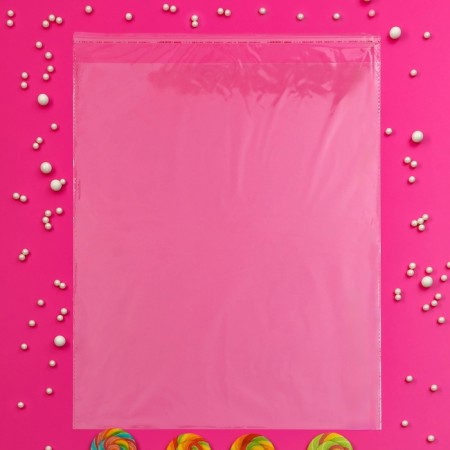 BOPP package with adhesive valve, transparent 25 x 32/4 cm, 25 μm-3