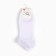 A set of female socks (3 pairs) shortened, white color, size 36-39