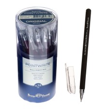 Ballpoint pen Pointwrite. Original, node 0.38 mm, blue ink, matte case Silk Touch, mix