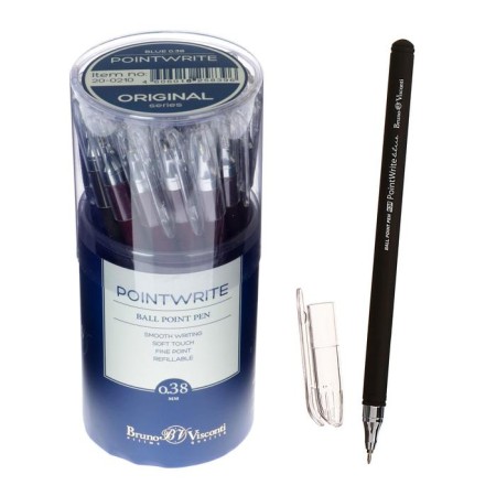 Ballpoint pen Pointwrite. Original, node 0.38 mm, blue ink, matte case Silk Touch, mix