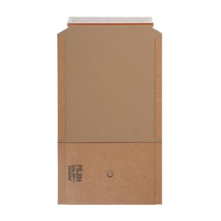 Mail box convert 270 x 185 mm, height 20-60 mm, microgofrot cardboard 1.0-1.8 mm, tear-off tape-3