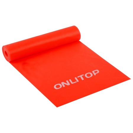 Эспандер ленточный для фитнеса ONLYTOP, 150х15х0,04 см, 10 кг, цвета МИКС-5
