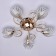 Cellular Cell "Fiesta" 5x60W E14 gold 65x65x13cm