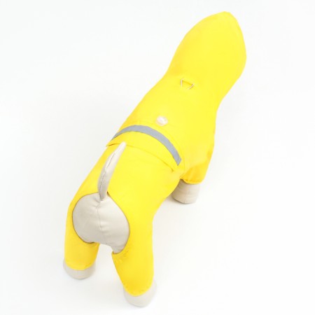 Combiason for dogs, demi -season with a lining, size L (DS 32, OG 48 cm), yellow-3