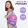 School textile backpack with pocket "Unicorn", a reflector. Elements, 27x23 x 10 cm