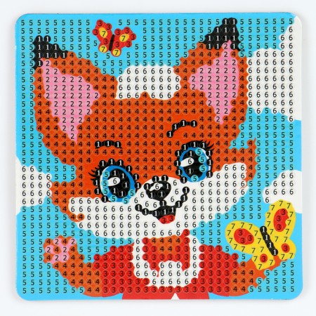 Diamond mosaic Magnet for children "Fox"-3