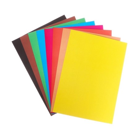 Cardboard of color A3, 8 sheets, 8 colors "Tiger", non -220 g/m2, in the folder-3