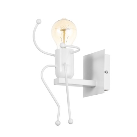 Sconces "man" E27 40W white 11x20x17 cm
