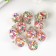 Suspension decorative for creativity glass "ball - circles" d = 1.6 cm set 10 pcs