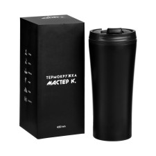 Thermal circle, 450 ml, for you, retains heat 2 hours, 8 x 19 cm, black